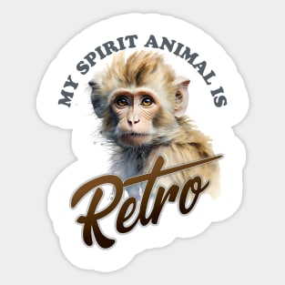 My Spirit Animal is Retro Sticker